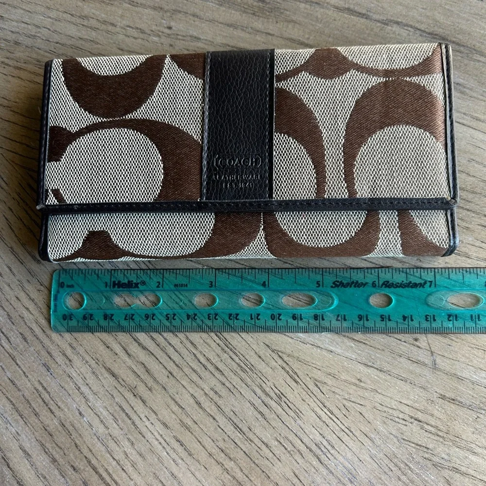 Coach Brown and Black Wallet - Picture 6 of 10